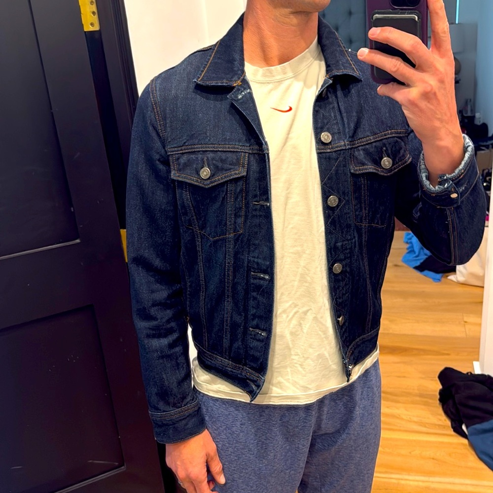 J Crew Dark Denim Jacket